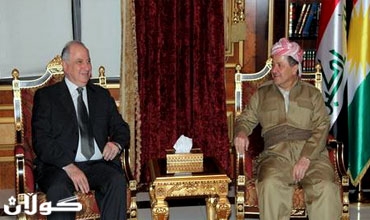 رئيس إقليم كوردستان يستقبل الدكتور احمد الجلبي رئيس المؤتمر الوطني العراقي