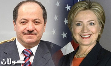 رئيس إقليم كوردستان يتلقى تهنئة من وزيرة خارجية الولايات المتحدة الأمريكية