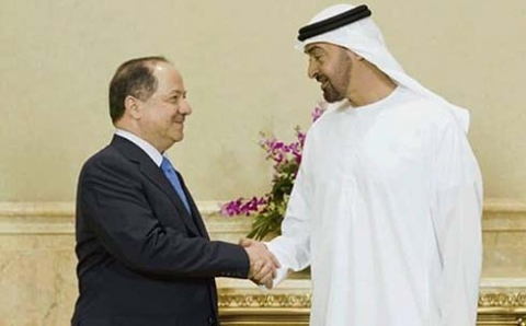 الرئيس البارزاني يبحث مع ولي عهد أبو ظبي الأوضاع السياسية في العراق والمنطقة