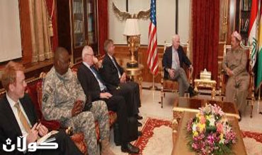 رئيس إقليم كوردستان يستقبل وفدا رفيع المستوى من الكونغرس الامريكي