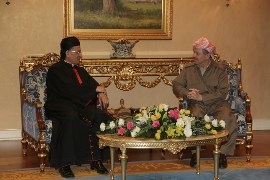 رئيس إقليم كوردستان يستقبل وفد بطرياركية الكنيسة الشرقية
