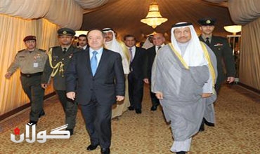 أمير دولة الكويت يستقبل رئيس اقليم كوردستان الوفد المرافق له