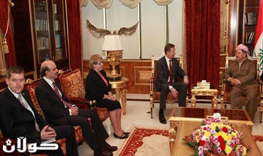 رئيس إقليم كوردستان يستقبل وفدا من بعثة الإتحاد الاوربي لدعم سيادة القانون