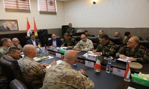 هذا ما تناوله اجتماع للتحالف الدولي ووزارة البيشمركة في اربيل