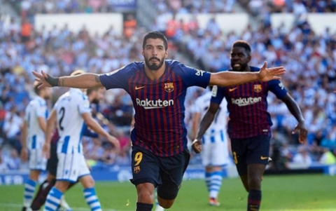 برشلونة يتخطى عقبة ريـال سوسيداد بهدفين مقابل هدف