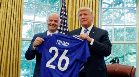 ترمب يستقبل رئيس الفيفا للتشاور حول مونديال 2026 