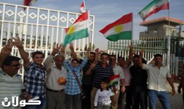 خانقين.. رفع علم إقليم كوردستان على معبر المنذرية الحدودي