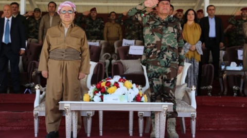 بحضورالرئيس بارزاني مراسيم تخرّج الدفعة الأولى من البيشمركة الزيرفاني 