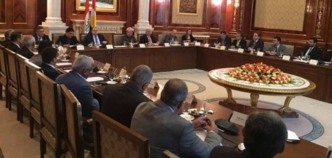  رئيس إقليم كوردستان يجتمع مع وفد من التحالف الوطني العراقي