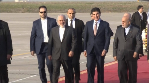 وزير الخارجية الإيراني يصل اربيل قادما من بغداد
