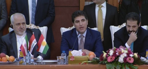 نيجيرفان البارزاني وظريف يؤكدان العمل على تعزيز أواصر التعاون بين إقليم كوردستان وإيران