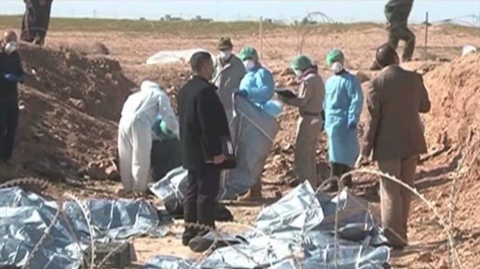 انتهاء المرحلة الثالثة من فتح المقابر الجماعية الايزيدية واستخراج رفات 94 شخصاً