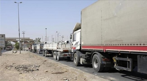 آلاف شاحنات الأرزاق في طريقها الى إقليم كوردستان