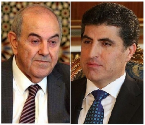 نيجيرفان بارزاني يعزي أياد علاوي