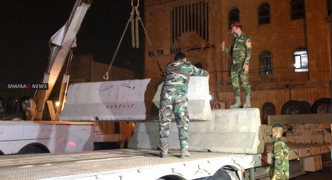 أربيل ترفع جميع الحواجز الكونكريتية في أسواقها