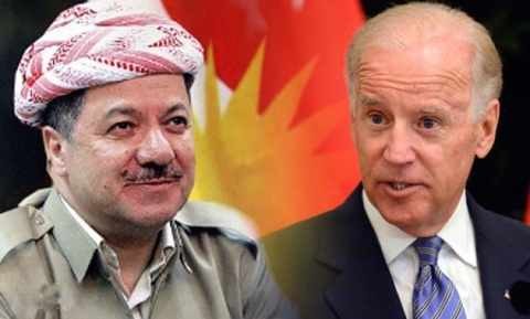  الرئيس بارزاني وجو بايدن يبحثان اوضاع الموصل والتنسيق بين الپێشمه‌رگة والقوات العراقية 