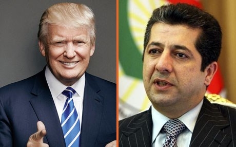 مسرور البارزاني يهنأ ترامب بمناسبة أدائه اليمين الدستورية 