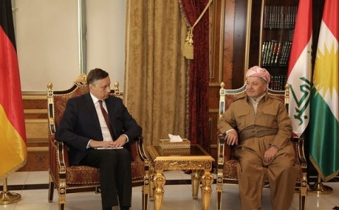 الرئيس بارزاني اكد للسفير الألماني:الإقليم مستعد للحوار غير المشروط وبأجندة مفتوحة مع بغداد 