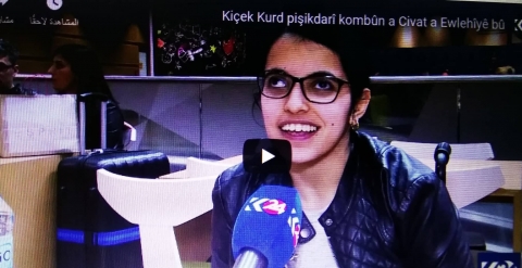 شابة من كوباني تطالب بحماية شريحة معينة في محفل دولي