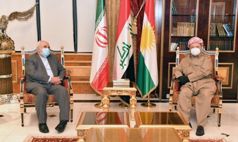 الرئيس بارزاني يستقبل وزير خارجية الجمهورية الإسلامية الإيرانية