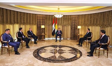 رئيس حكومة اقليم كوردستان مسرور بارزاني : مرَّ على تشكيل حكومة إقليم كوردستان 13 شهراً، وشهدت هذه المدة توزيع 12 راتباً