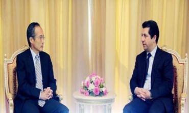 Mesrûr Barzanî û Konsolosê Japonê li Îraqê civiyan