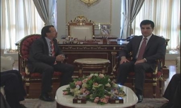 Nêçîrvan Barzanî Û Martin Kubler Civiyan