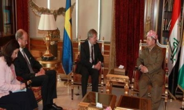 Serokê Herêma Kurdistanê pêşwaziya Birêveberê Karubarê Siyasiya Wezareta Derveya Swêdê kir