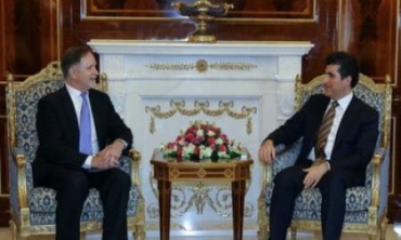 Nêçîrvan Barzanî Û Konsulusê Amerîkayê Yê Li bexdayê Civiyan