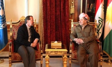 Serokê Herêma Kurdistanê pêşwaziya nûnerê taybetiyê Neteweyên Yekgirtî kir