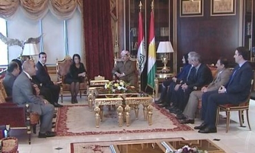 Serokê Herêma Kurdistanê pêşwaziya şandekî Kongreya Civata Demokratîk ya ser bi Partiya BDP kir