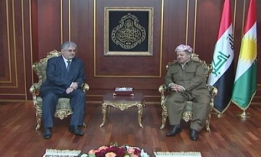 Serok Barzanî Û Emîndarê Giştî Yê Yekgirtûya Îslamî Ya Kurdistanê Civiyan