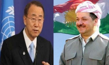 Ban Ki MoonTelefûna Serok Barzanî Kir