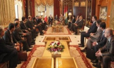 Serokê Herêma Kurdistanê pêşwaziya Balyozê Fransa û şanda kompanyayên Fransî kir