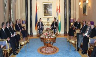 Serokwezîrê Kurdistanê Û Cîgirê Serokwezîrê Ermenistanê Civiyan