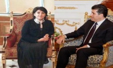 Serokwezîrê Kurdistanê Pêşwaziya Leyla Zana Kir