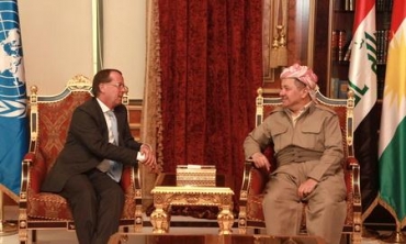 Serokê Herêma Kurdistanê pêşwaziya Nûnerê Taybetiyê Sekreterê Giştî yê Neteweyên Yekgirtî yê Iraqê kir