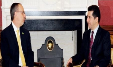 Mesrûr Barzanî Û Konsulusê Berazîliyayê Rewşa Îraqê Nirxandin