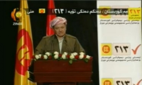 Bi amadebûna Serok Barzanî PDK bi fermî dest bi propagendeya hilbijartinan kir 