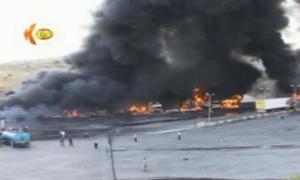 Li Zaxoyê agir bi stasiyoneke sutemenî ket 23 tirombîl hatin şewtandin