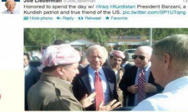 Joe Liberman: Serok Barzanî Kurdekî Nîştimanperwer Û Dostekî Rastîne