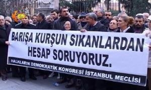 Protesto kirina kuştina ciwanên Kurd li Istenbûlê