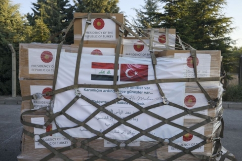 Tirkiyê ji Iraqê re alîkarî û pêdiviyên tenduristiyê şand