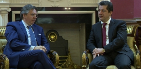 Mesrûr Barzanî û balyozê Îtalya operasyona azadkirina Mûsilê gotûbêjkirin