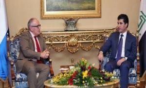 Serokwezîr bi wezîrê derve yê Holendayê re civiya