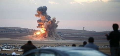 Balafir li Kobanî riya gundan ji hêzên kurdî re vedikin