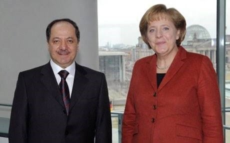 Barzanî û Merkel şandina çekan bo Pêşmerge gotûbêj dikin