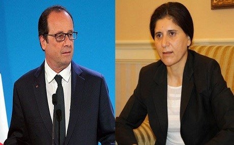 Serokê Fransayê bi şandeke PYDê re civiya