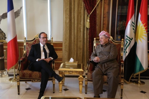 Serok Barzanî û Serokê berê yê Fransa civîyan