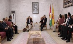 Hêmin Hewramî û heyeteke Berîtanî civiyan 